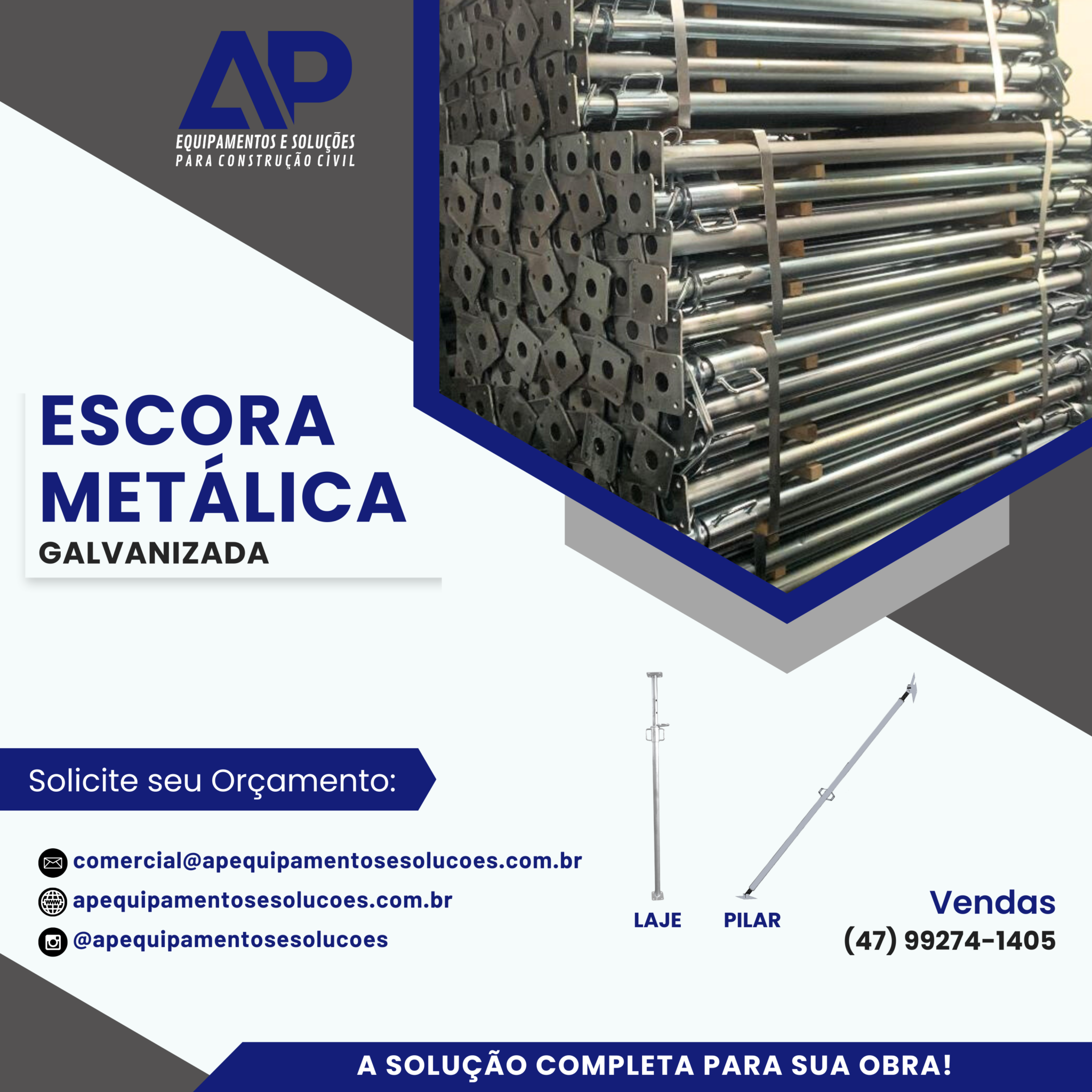 Sun Escora Escora Metálica - AP Equipamentos e Soluções para Construção Civil